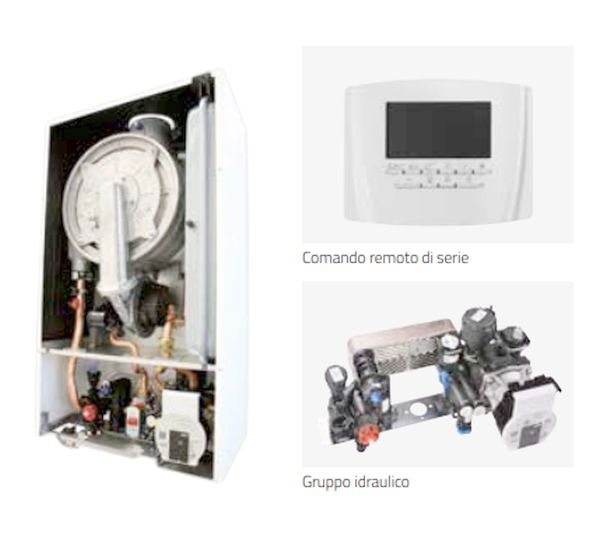 CALDAIA MURALE A CONDENSAZIONE PLAY EXTRA 24 28KW ACS GAS/ME - BONG 008610031