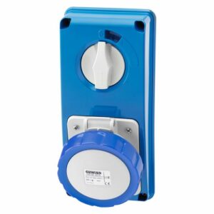 PRESA CEE 2P+T 32A PARETE IP67 230V SENZA FONDO CON INTERRUT - GEW GW66315N