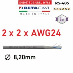 CAVO DATI RS485 2X2X24AWG ECA PVC - BETA BRS2485EPVC