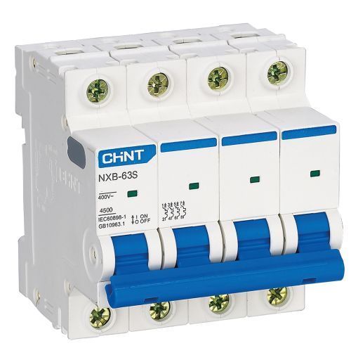 INTERRUTTORE M/T 4P 10A 4,5KA CURVA C - NXB-63S - CHT 296904