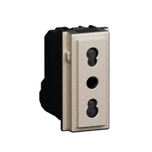 L.NOW - PRESA 2P+T 10/16A 250VAC CHAMPAGNE - BTI KC4180