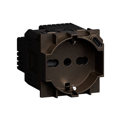 L.NOW - PRESA ITA P40+USB 18W TIPOC BRONZE - BTI KB4140A16USB