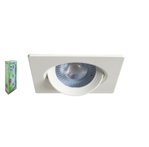 FARETTO ORIENTABILE INCASSO LED QUADRATO 7W TRIPACK 4000K - DRL TRI-DL-QN