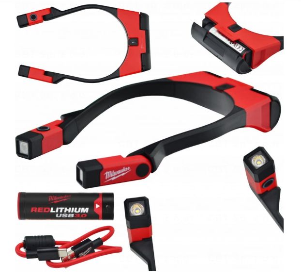 TORCIA LED DA COLLO REGOLABILE 400LM RICARICA USB C/BAT 3AH - COP 4933479898