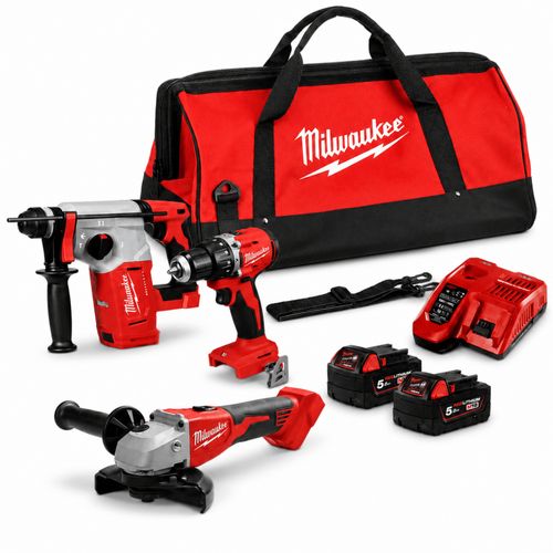 KIT BRUSHLESS 18V TRAPANO + TASSELLATORE + SMERIGLIATRICE + - COP 4933499009