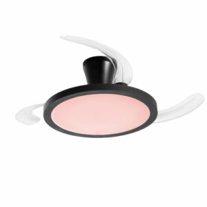 PLAFONIERA VENTILATORE LED 35W CCT 3900LM DIM/RGB 24X49CM NE - F.EU LED-CONDOR-NER