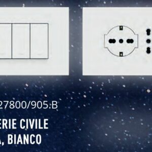 KIT BASE IMPIANTO LYBRA BIANCO - UTD 27800/905.B