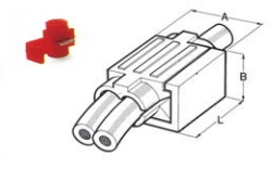 CONNETTORE RAPIDO SEZ. 1,50-2,5MM BLU - BMM 210