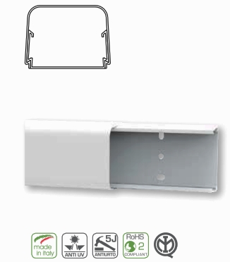 CANALINA CLIMA CON COPERCHIO 65X50MM - ARN NKZ5065.3