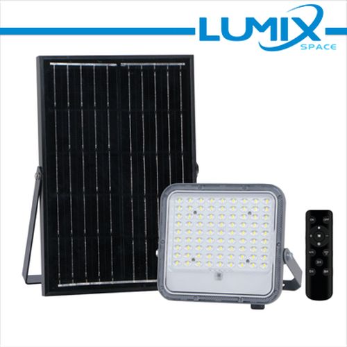 PROIETTORE SOLARE LED 50W CCT IP65 + CREPUSCOLARE - LIFE KATKN-50W