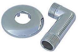 CURVA DOCCIA CON ROSONE 1/2" CROMATO - DIA 220790