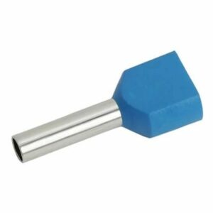 TERMINALE A BUSSOLA DOPPIO ISOLATO 2X16MM² L2 BLU - INR ICIAE1614Z