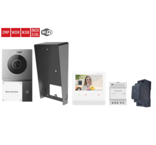 KIT VILLA MONOFAMILIARE 2 FILI 4.3" - DS-KIS705EY/4.3INCH - HIK 305306164