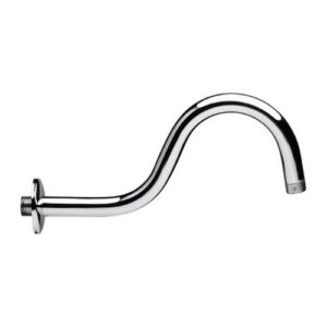 BRACCIO DOCCIA CURVO IN OTTONE PESANTE CROMATO 29CM - DIA 1101045