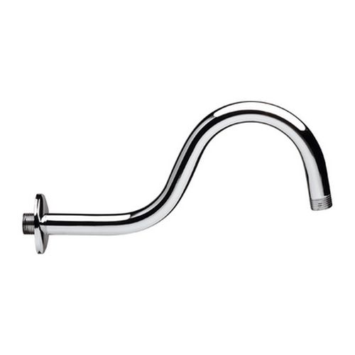 BRACCIO DOCCIA CURVO IN OTTONE PESANTE CROMATO 29CM - DIA 1101045